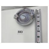 SLAG GLASS CIGARETTE DISH