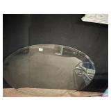 OVAL THICK GLASS TOP 41" X 32"