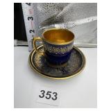 FRAUREAUTH DEMITASSE CUP AND SAUCER