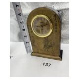 BULOVA QUARTZ CLOCK W/ HORSE FIGURE