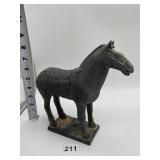 CHINESE TANG-STYLE HORSE STATUE TERRACOTTA (NO