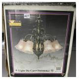 5 LIGHT DIECAST CHANDELIER NEW OLD STOCK