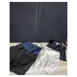 WHITE SZ. 10 SLIMMING PANTS, 2 TOPS ONE OPEN