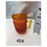 AMBERINA CREAMER HOBNAIL CREAMER