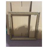 GOLD PAINTED WOOD FRAME 42 INCHES SQUARE