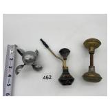 VINTAGE DOORKNOB, HOOKAH PIPE, WIND SPEED MONITOR