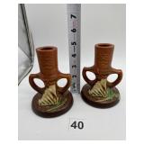 ROSEVILLE FREESIA PATTERN CANDLESTICK TINY FLAKE