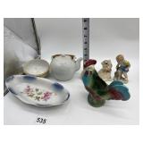 ROOSTER, 4-INCH-HIGH TEAPOT, CAT STATUE ETCETERA
