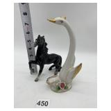 NAPCO SWAN AND BLACK STALLION HORSE