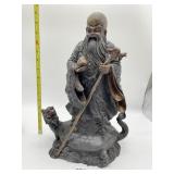 BRONZE FIGURE SHOU LAO ASAIN GOD OF LONGEVITY