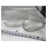 2 OVAL INDIANA GLASS STAR BAND CRYSTAL RILISH