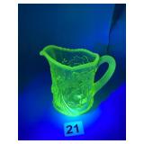 VASELINE URANIUM GLASS TOPAZ OPALESCENT GLASS