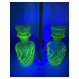 RARE FIND SET OF TWO URALINE BACCARAT BAMBOUS