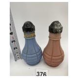 DELPHITE MILK GLASS SALT & PEPPER SHAKER