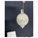 IVORY COLOR SPIRE ORNAMENT IN ORIGINAL BOX