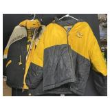 2 PENGUINS JACKETS, PENDANT, SCARF