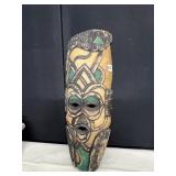AFRICAN ZULULAND 1995 WOOD CARVED MASK