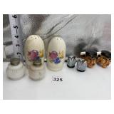 ASSORTED SALT/PEPPERS INCL. BUNNY, TOBY