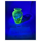VASELINE URANIUM GLASS VASE