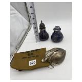 BUBBLE DUCK BANK AND GLASS BOTTLES