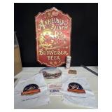 BUDWEISER SIGN WALL HANGING WITH ADVERTISING