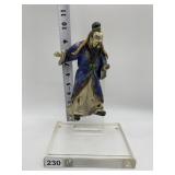 ANTIQUE CHINESE WARRIOR ROOF TILE  8" H MOUNTED