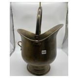 15" X 15.5" DOUBLE HANDLE BRASS FOOTED BUCKET