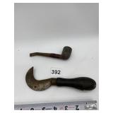 CARPET KNIFE AND PIPE