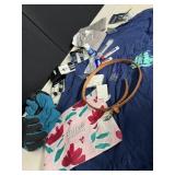 TOTE, LEATHER BELT, LONG SLEEVE SHIRT, GLOVES