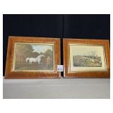 HUNT SCENE BIRD EYE MAPLE PRINTS