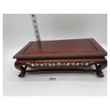 ORNATE WOOD STAND TO DISPLAY A SCULPTURE ON W/