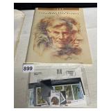 1986 COMM. MINT SET W/ BOOKLET AND STAMPS