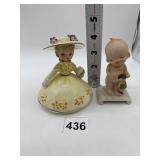 LEFTON BABY FIGURE AND NAPCO GIRL W/ HAT FIGURE