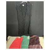 SOFT SCARF, RED, & GREEN SCARF