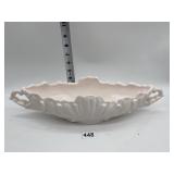 PINK MILK GLASS CENTER PIECE BOWL