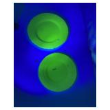 MCKEE URANIUM GLASS LAUREL PATTERN DINNER JADEITE