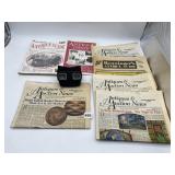 VIEW MASTER AND ANTIQUE NEWSPAPERS