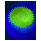 FOSTORIA HEIRLOOM OPALESCENT HANDKERCHIEF EDGE