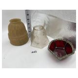 2 SHADES, RUBY LEAD GLASS BOWL