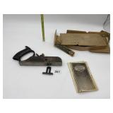 STANLEY NUMBER 192 PLANE WITH INSTRUCTION BOOK