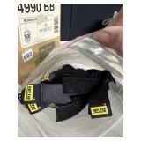 BURNISHED BRASS WALL SCONCE AND RIP TIE DOWN