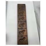 LION COPPER PASTRY BOARD MOLD/ CANDY MOLD
