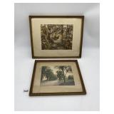 2 ANTIQUE PRINTS