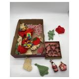 CHRISTMAS BLOWN ORNAMENTS, COOKIE CUTTERS