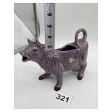 VINTAGE PURPLE CERAMIC CREAMER