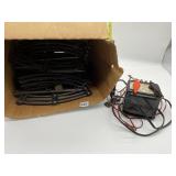 LIONEL TRANSFORMER AND TRACK, CROSSING GATE,