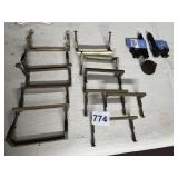 11 MATCHING DOOR HANDLES, TWO MINI EASELS