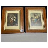 2 BIRD EYE MAPLE FRAME PRINTS