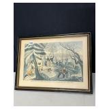 CURRIER AND IVES LANDING ON THE PILGRIMS AT