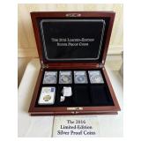 2016 SILVER QUARTER SET WITH WOOD PRESENTATION